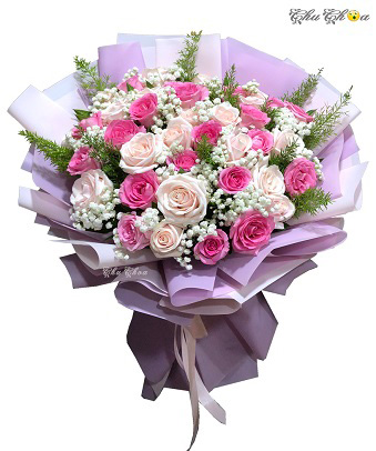 Bó hoa hồng tặng bạn gái Ninh Thuận