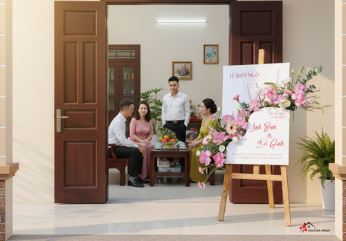 trang-tri-dam-ngo-bang-ke-hoa-trang-chao-mung