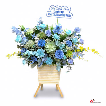 Lẵng Hoa Sen Đá "Trường Tồn"