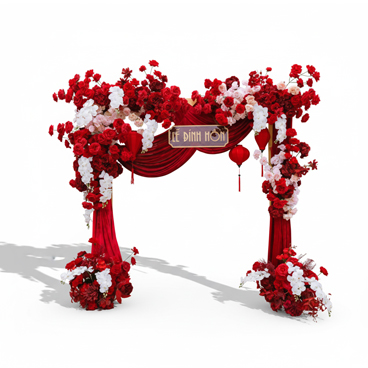 Cổng hoa cưới "Tình Thắm"