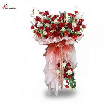 Kệ Hoa Chúc Mừng "Lộc Vàng May Mắn"