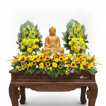 Hoa Viền Bàn Cúng Phật