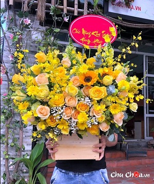Mẫu Hoa Sinh Nhật Hồng Vàng Đẹp & Sang Trọng ở Ninh Thuận
