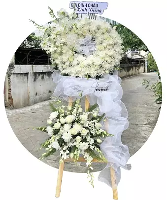 Vòng hoa đám ma 2411-CB118