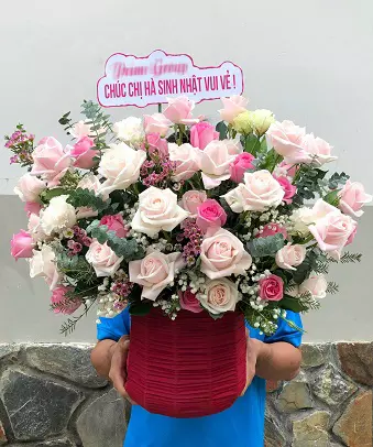 Lẵng hoa hồng 2411-CM0285